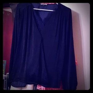 Maurice's Satin Surplice Blouse XL NWT